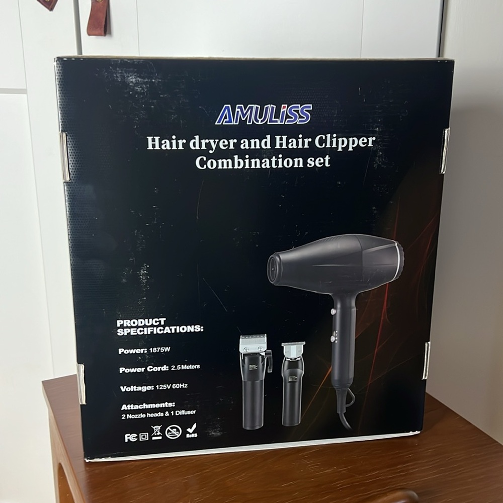 NEW in Box - Hot hair tools Blow Dryer Hair full barber set trimmer clippers